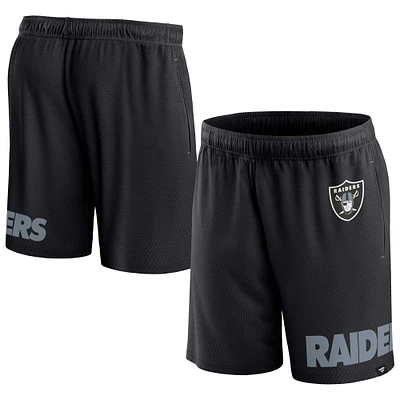 Fanatics pour hommes, noir, Las Vegas Raiders Clincher - Short