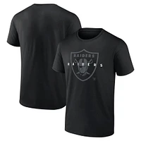 T-shirt coordonné noir Las Vegas Raiders pour hommes Fanatics