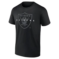 T-shirt coordonné noir Las Vegas Raiders pour hommes Fanatics