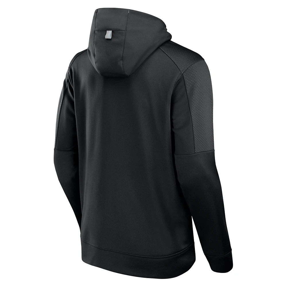 Men's Fanatics Black Las Vegas Raiders Defender Full-Zip Hoodie