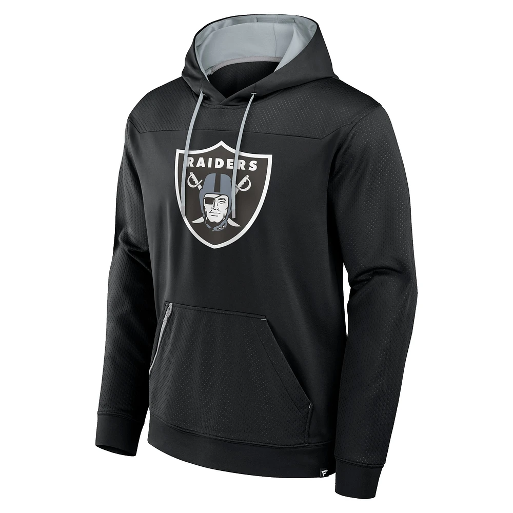 Men's Fanatics Black Las Vegas Raiders Defender Pullover Hoodie