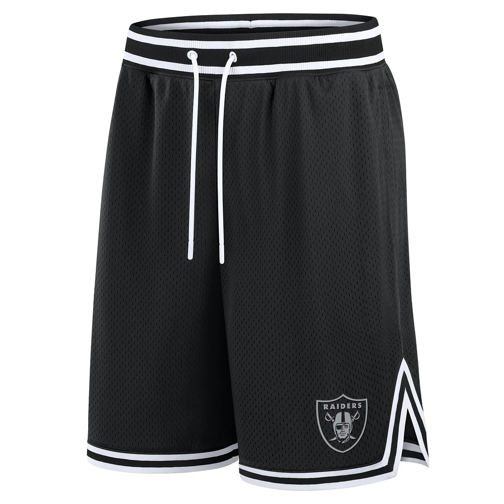 Short de football Fanatics Future Ground pour homme, noir, Las Vegas Raiders Elements