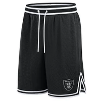 Short de football Fanatics Future Ground pour homme, noir, Las Vegas Raiders Elements