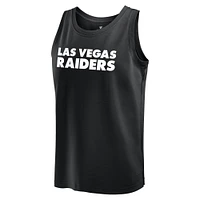 Débardeur noir Fanatics Las Vegas Raiders Elements pour hommes