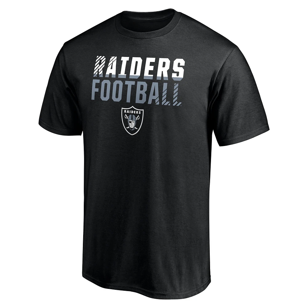 Men's Fanatics Black Las Vegas Raiders Fade Out T-Shirt