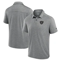 Polo technique noir Fanatics pour homme des Las Vegas Raiders