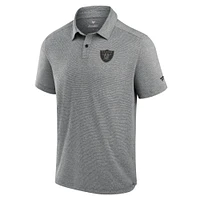 Polo technique noir Fanatics pour homme des Las Vegas Raiders