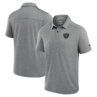 Polo technique noir Fanatics pour homme des Las Vegas Raiders