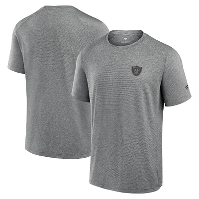 T-shirt technique noir Las Vegas Raiders Front Office Fanatics pour hommes