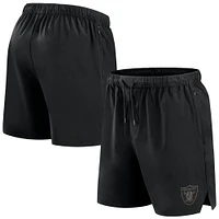 Short tissé noir Las Vegas Raiders Front Office Fanatics pour hommes