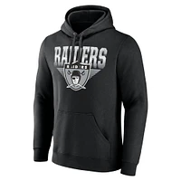 Sweat à capuche noir motif géométrique chromé pour homme Fanatics Las Vegas Raiders