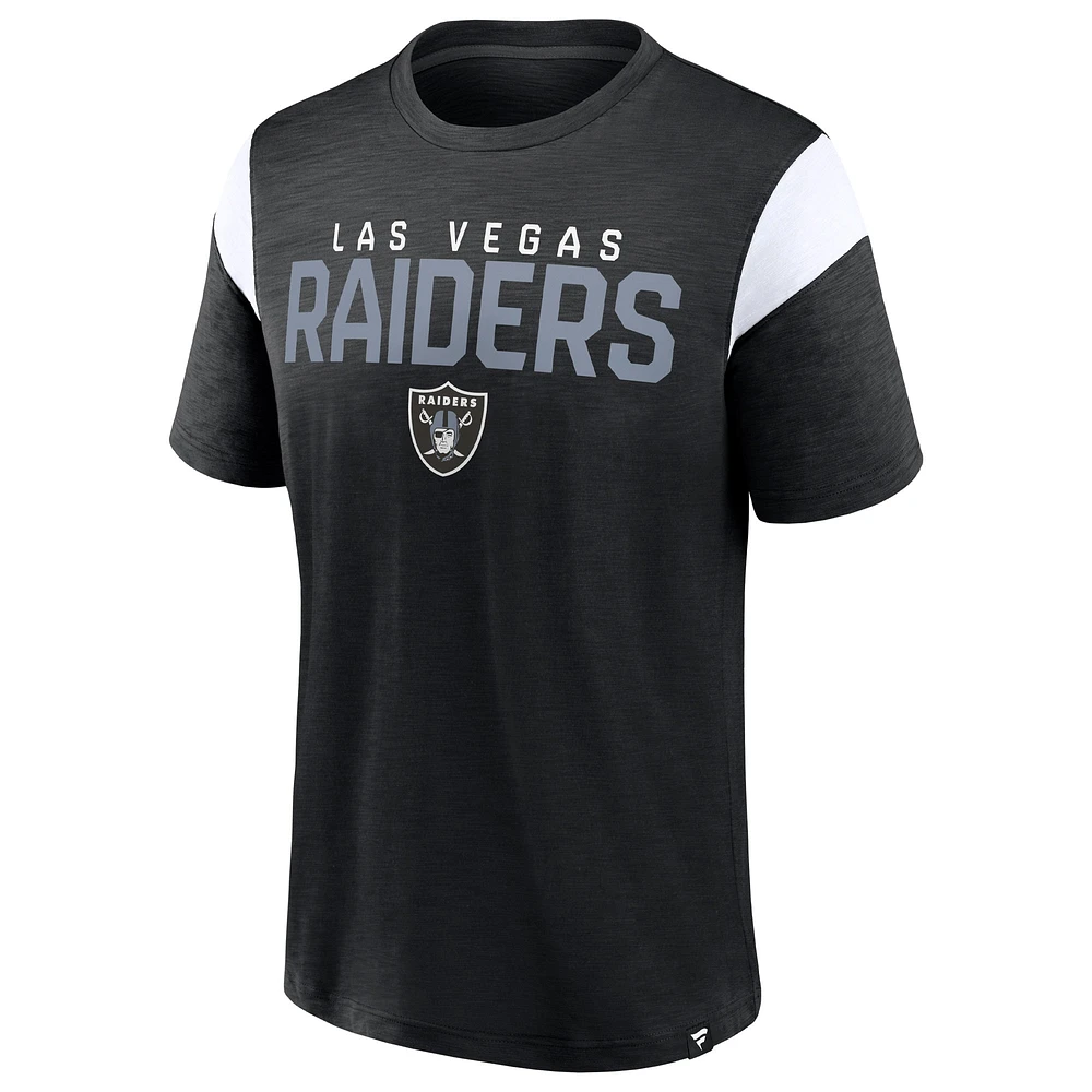 T-shirt noir de l'équipe extensible à domicile des Raiders Las Vegas Fanatics pour hommes