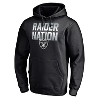 Sweat à capuche ajusté noir Las Vegas Raiders Hometown Collection Raider Nation pour hommes