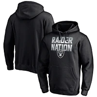 Sweat à capuche ajusté noir Las Vegas Raiders Hometown Collection Raider Nation pour hommes