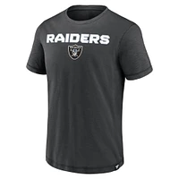 Men's Fanatics  Black Las Vegas Raiders Jump The Gun Iconic Slub Elevated T-Shirt