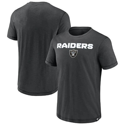 Men's Fanatics  Black Las Vegas Raiders Jump The Gun Iconic Slub Elevated T-Shirt
