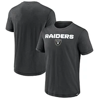 Men's Fanatics  Black Las Vegas Raiders Jump The Gun Iconic Slub Elevated T-Shirt