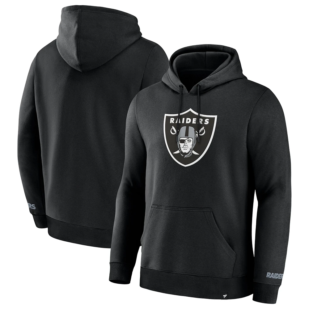 Sweat à capuche en polaire noir Las Vegas Raiders Legacy pour homme Fanatics