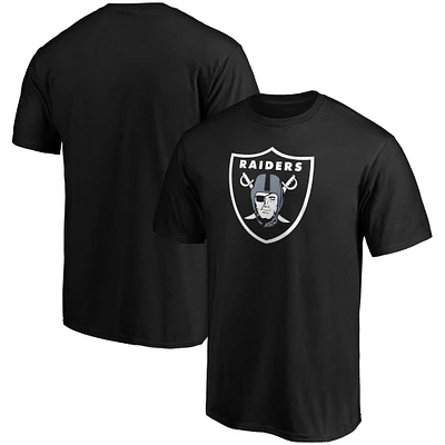 T-shirt noir de l'équipe avec logo principal Fanatics Raiders Las Vegas pour hommes