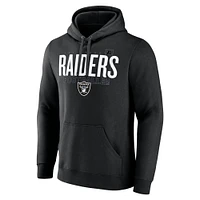 Sweat à capuche noir Fanatics Las Vegas Raiders Pylon Outline pour homme