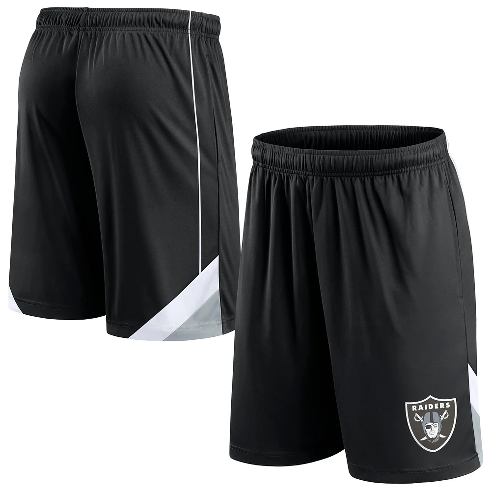 Short Slice noir Las Vegas Raiders Fanatics pour hommes