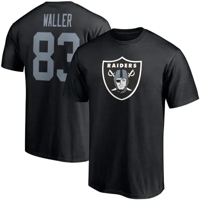 Lids Darren Waller Las Vegas Raiders Majestic Threads Player Name & Number  Raglan 3/4-Sleeve T-Shirt - Cream/Black