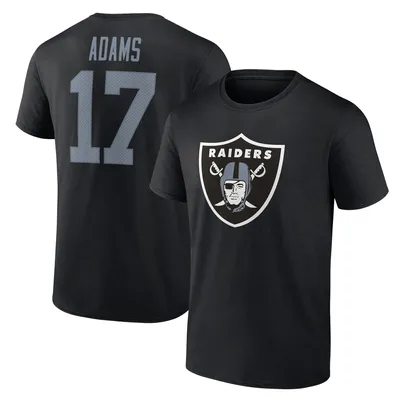 Davante Adams Las Vegas Raiders Fanatics Branded Player Icon Name & Number T-Shirt - Black