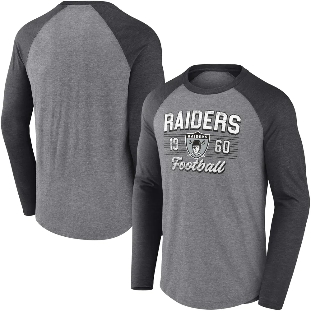 Las Vegas Raiders Fanatics Branded Greatest Dad Retro Tri-Blend T-Shirt -  Heathered Charcoal