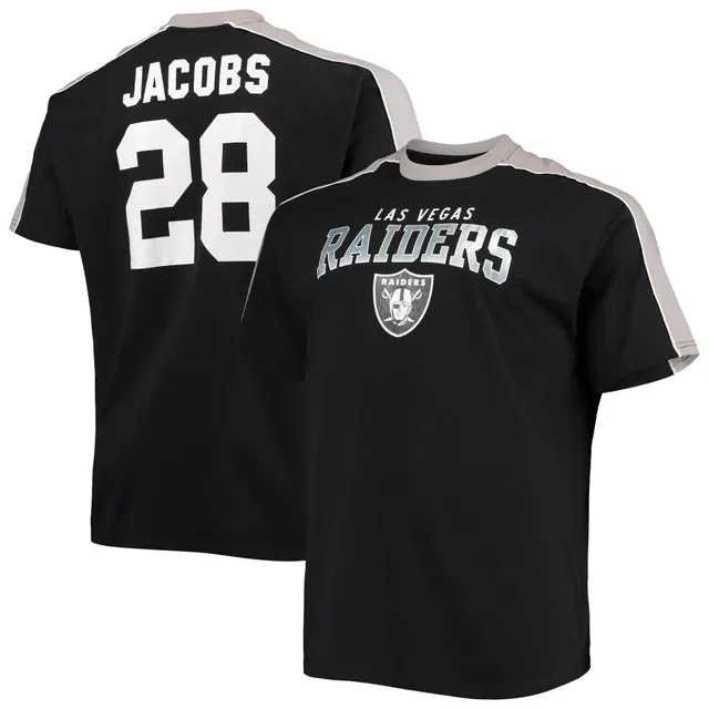 Men's Josh Jacobs Oatmeal Las Vegas Raiders Big & Tall Player Name