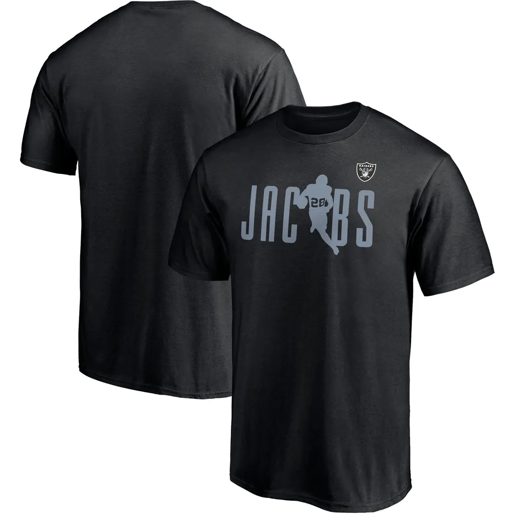 Lids Josh Jacobs Las Vegas Raiders Fanatics Branded Checkdown Player Name &  Number T-Shirt - Black