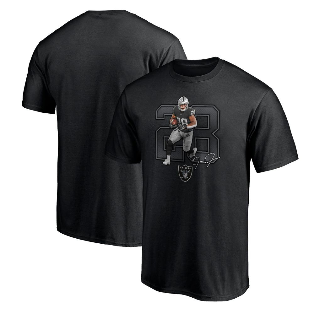 Men's Las Vegas Raiders Josh Jacobs Nike Black Player Name & Number T-Shirt