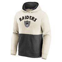 Youth Las Vegas Raiders Black Color Block Raglan Pullover Hoodie