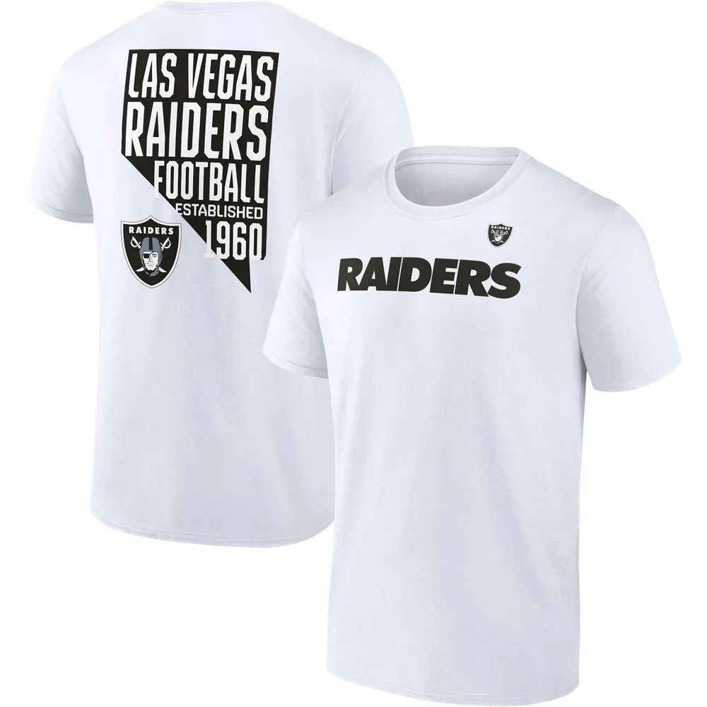 Lids Las Vegas Raiders Fanatics Branded Hot Shot State T-Shirt - White