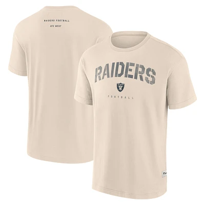 T-shirt Future Ground crème fanatiques pour hommes Las Vegas Raiders Elements Weathered Tonal