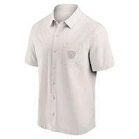 Men's Fanatics Las Vegas Raiders Front Office Button-Up Shirt