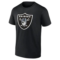 T-shirt noir avec nom et numéro d'icône de joueur Fanatics Davante Adams pour hommes des Las Vegas Raiders