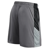 Short gris Fanatics avec logo des Las Vegas Raiders pour hommes