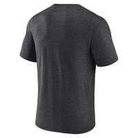 T-shirt tri-mélange Fanatics Heathered Charcoal Las Vegas Raiders Sporting Chance pour hommes