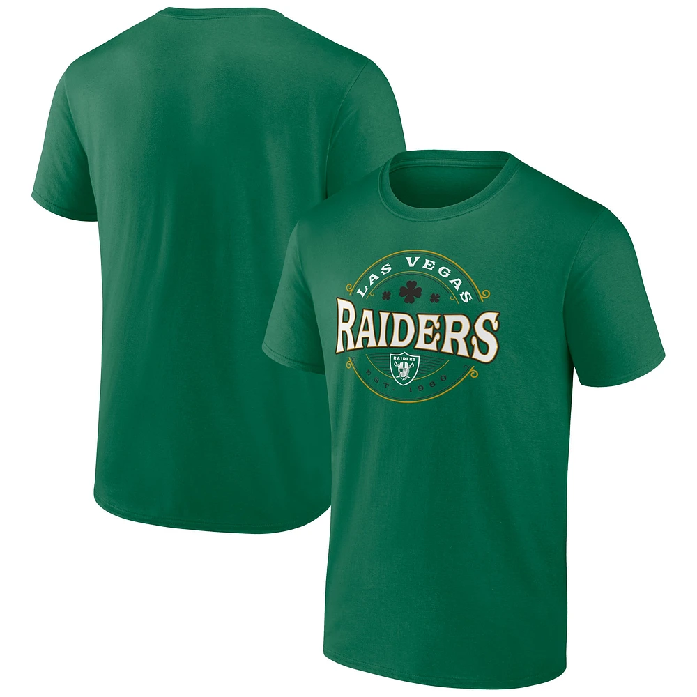 T-shirt celtique grand et Fanatics Kelly Green Las Vegas Raiders pour hommes