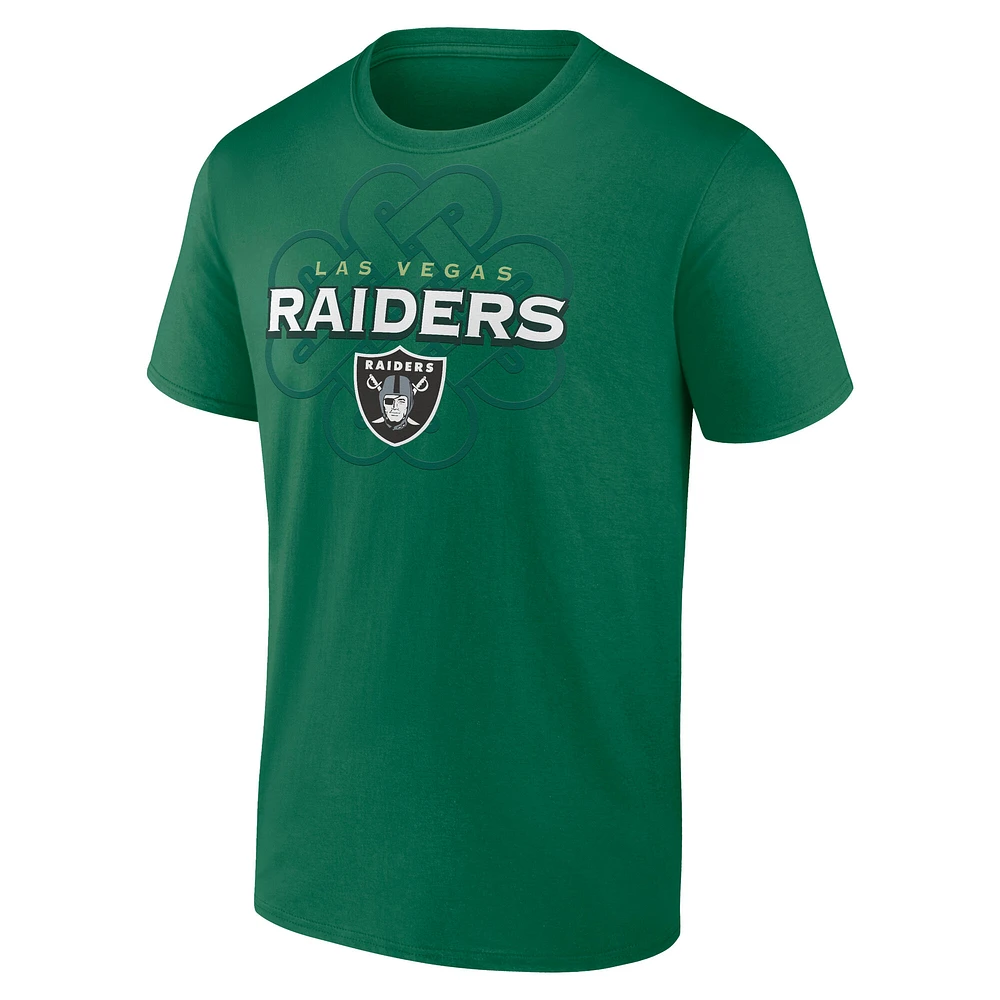 Men's Fanatics Kelly Green Las Vegas Raiders Celtic Luck T-Shirt