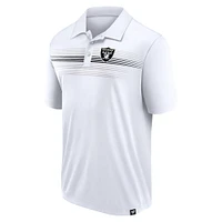 Polo sublimé blanc Las Vegas Raiders Fanatics pour hommes, grand et