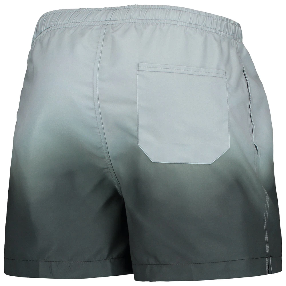 Men's FOCO Black/ Las Vegas Raiders Dip-Dye Swim Shorts