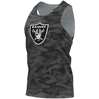 Men's FOCO Black/Gray Las Vegas Raiders Reversible Mesh Tank Top