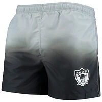 FOCO Black Las Vegas Raiders Retro Dip-Dye Short de bain pour homme