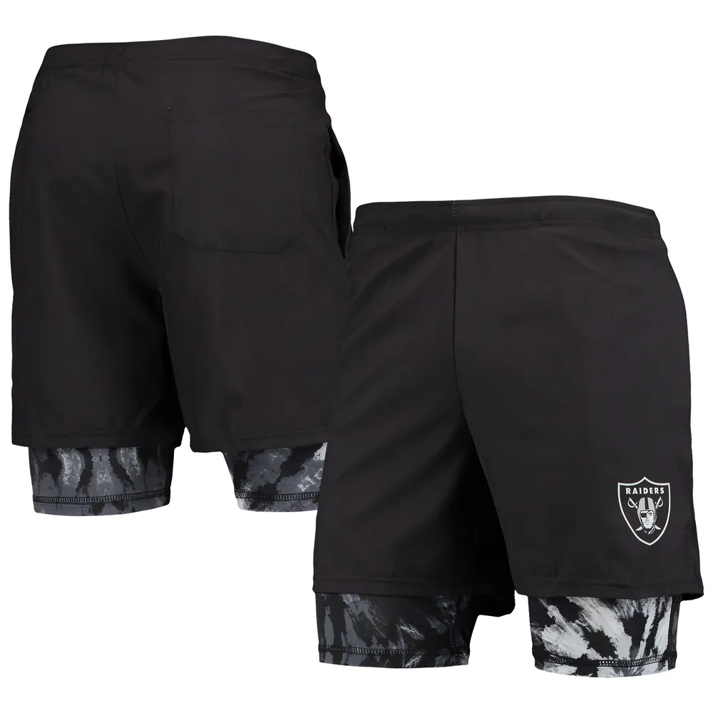 Lids Las Vegas Raiders Concepts Sport Breakthrough AOP Knit Split Shorts -  Black/Gray