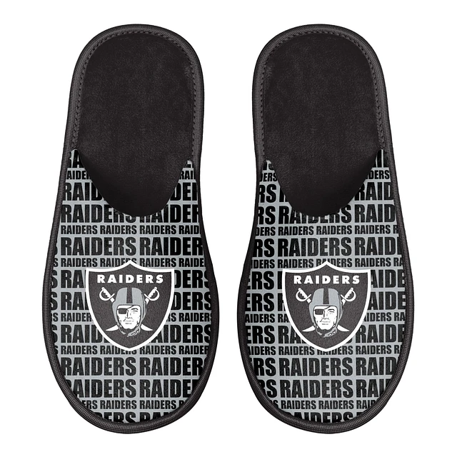 raiders men slippers