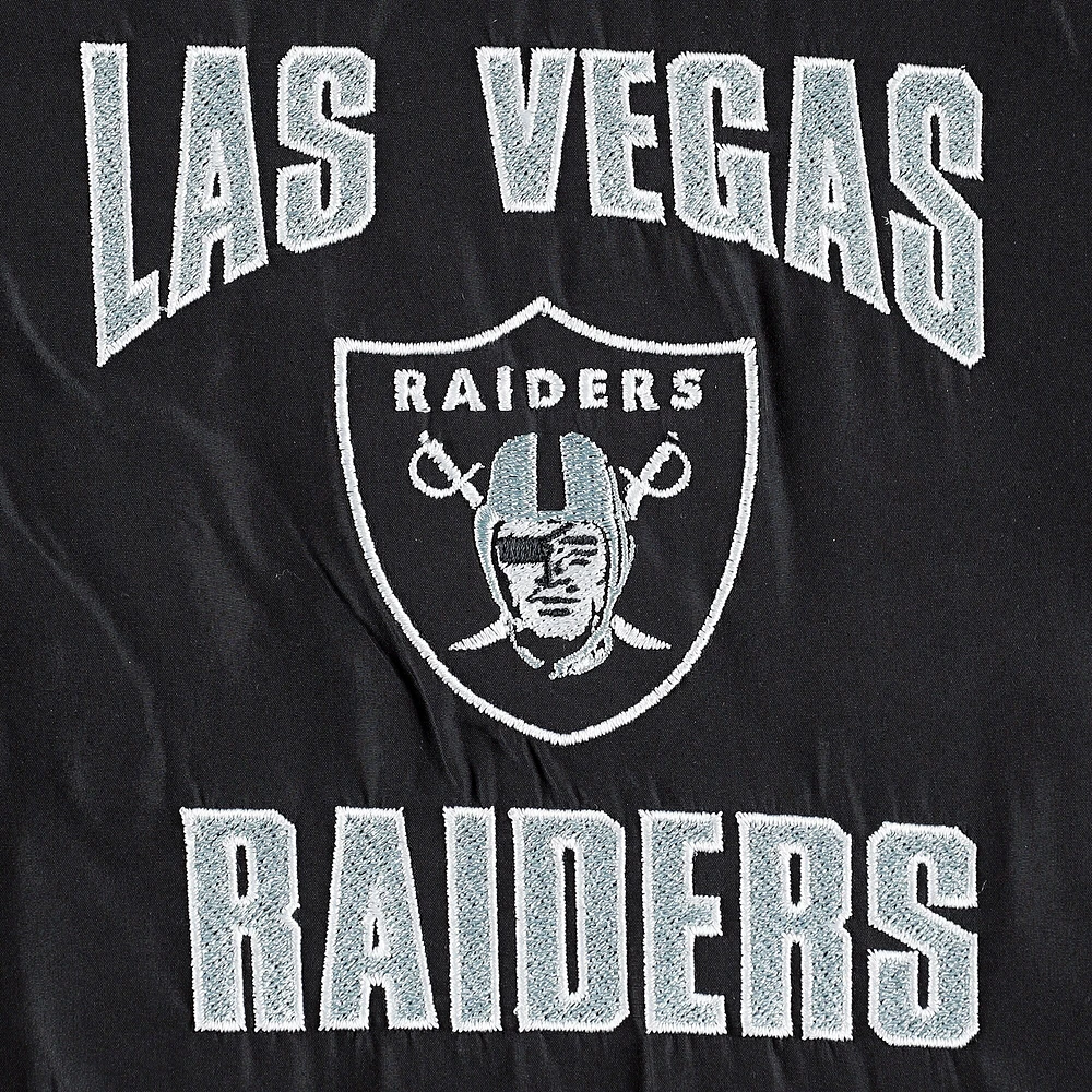 G-III Sports by Carl Banks pour homme Noir/Gris Las Vegas Raiders Extreme Full Back Sweat à capuche réversible Full-Zip Jacket