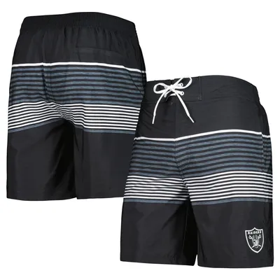 Las Vegas Raiders G-III Sports by Carl Banks Coastline Volley Swim Shorts - Black