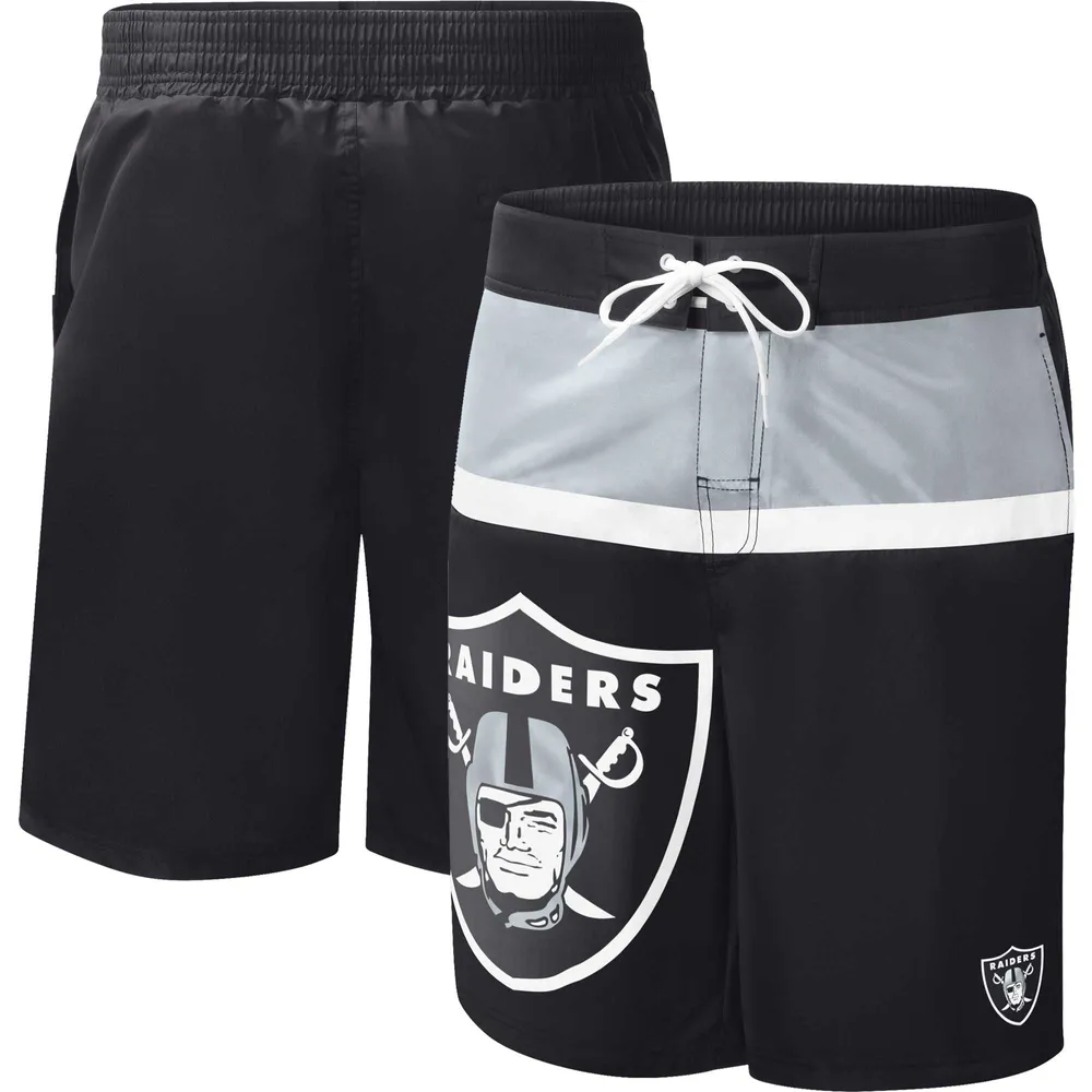 Men's G-III Sports by Carl Banks Black Las Vegas Raiders Sea Wind - Swim Trunks