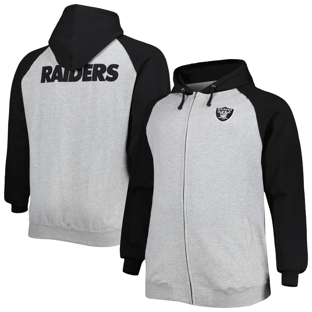 Las Vegas Raiders New Era Big & Tall NFL Pullover Hoodie - Black